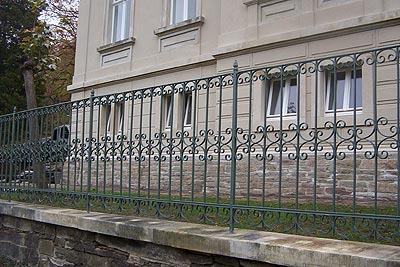 Weiße Villa Pobershau - Zaun